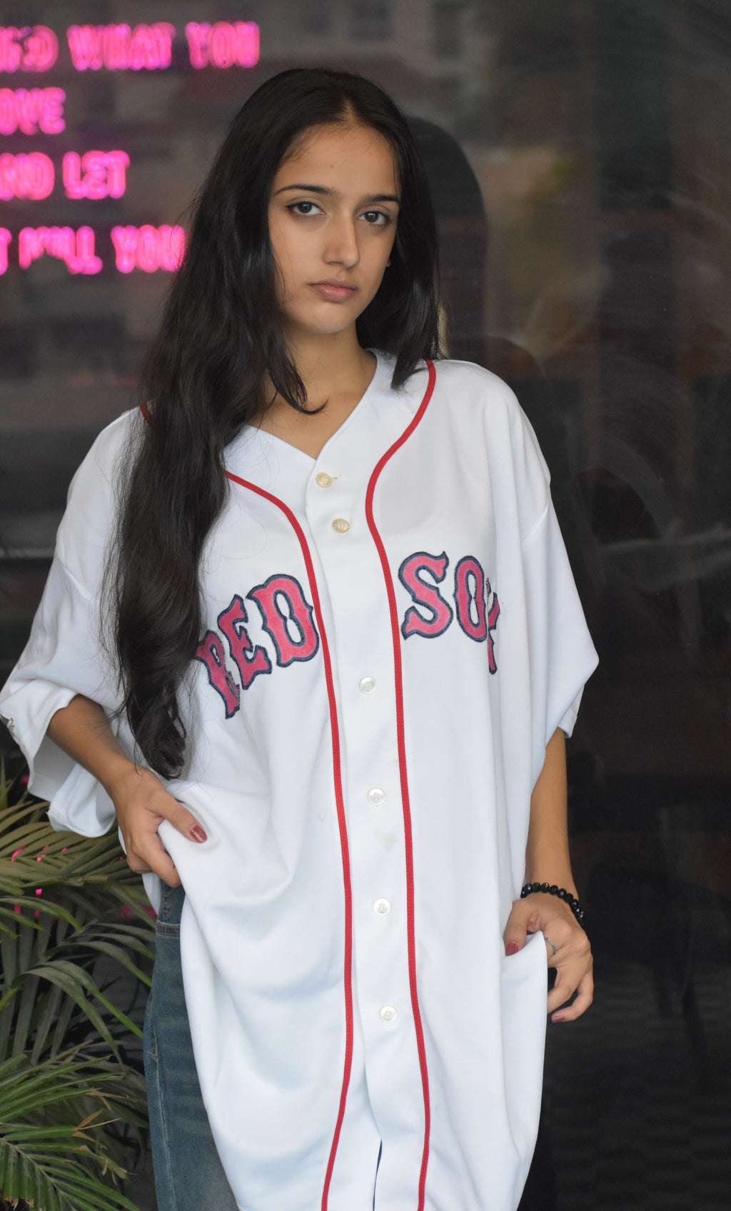 MLB majestic Redsox jersey